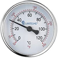 Lantelme Termómetro de calefacción 120 °C manga de inmersión termómetro de esfera de agua fría negro Termómetro de…